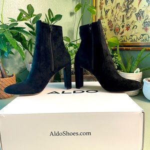 Aldo black high heel booties. size 7.5